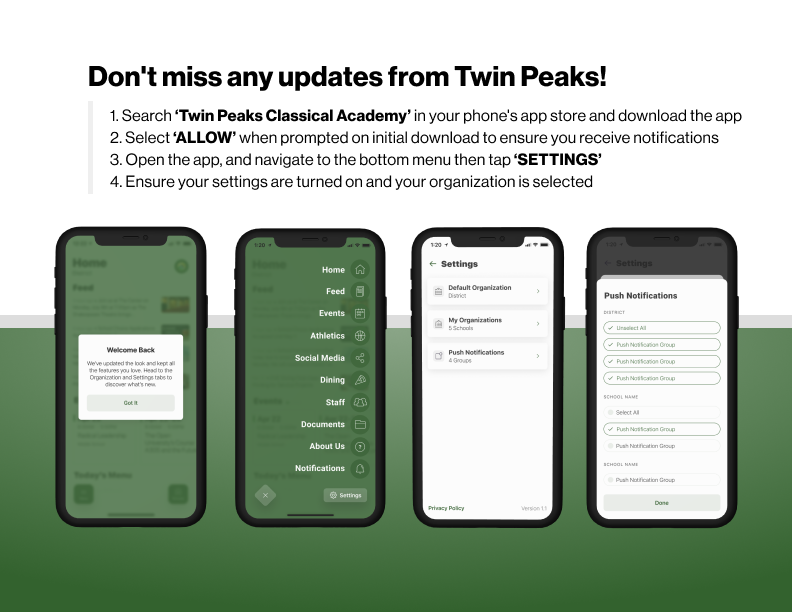 Twin Peaks app introduction