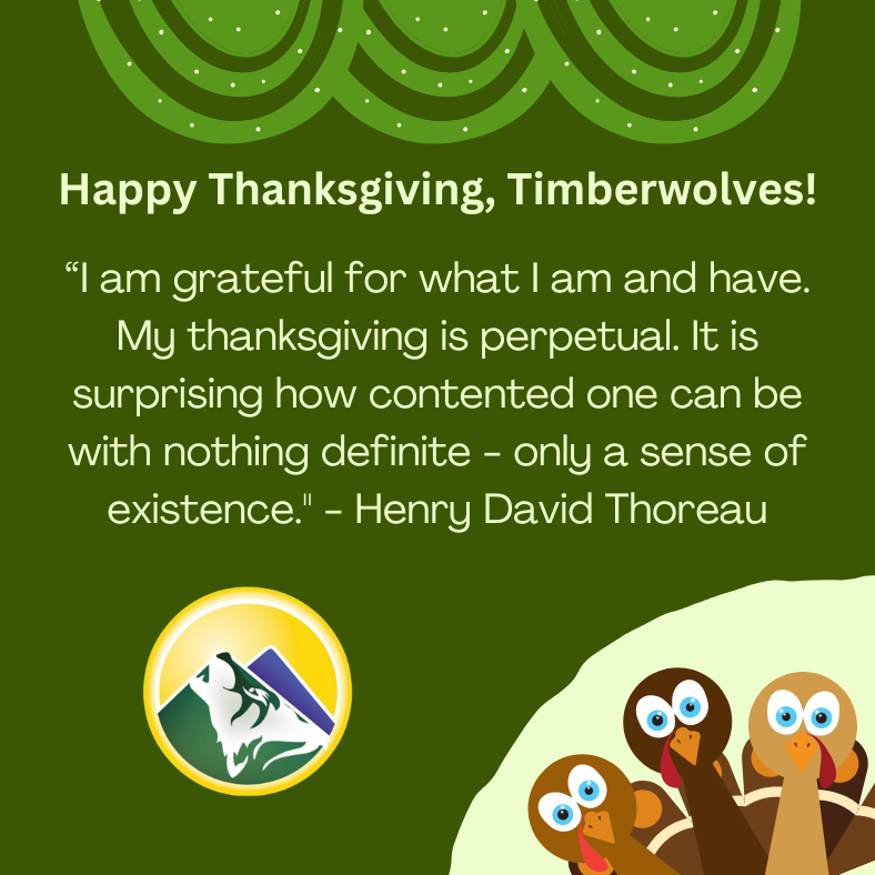 Twin Peaks Classical Academy  Thanksgiving 