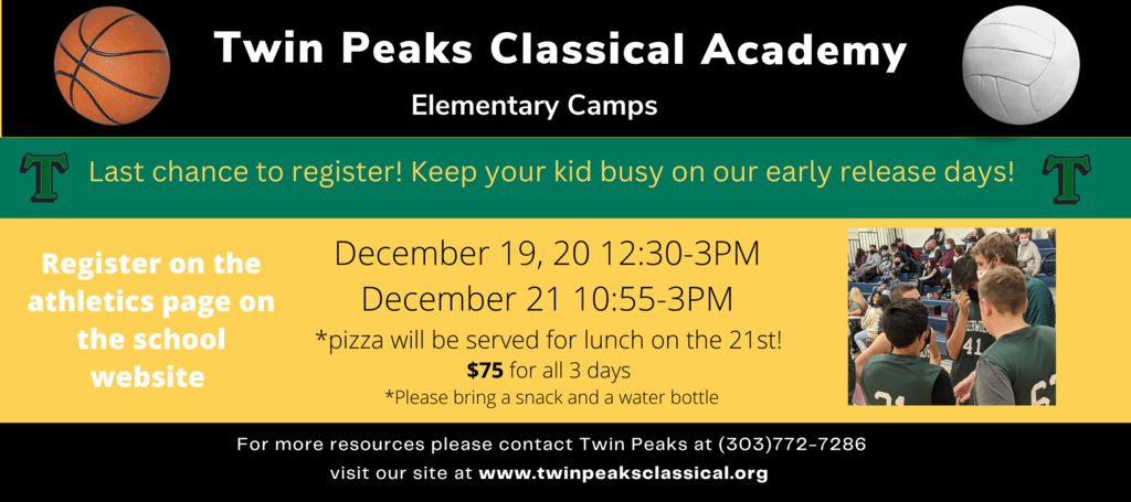 Twin Peaks Classical Academy winter sports camp